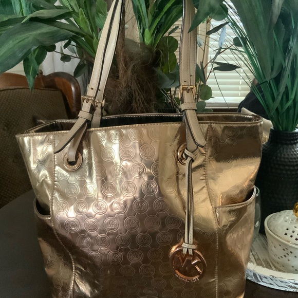 Michael Kors Shimmering Gold Tote - Picture 1 of 8